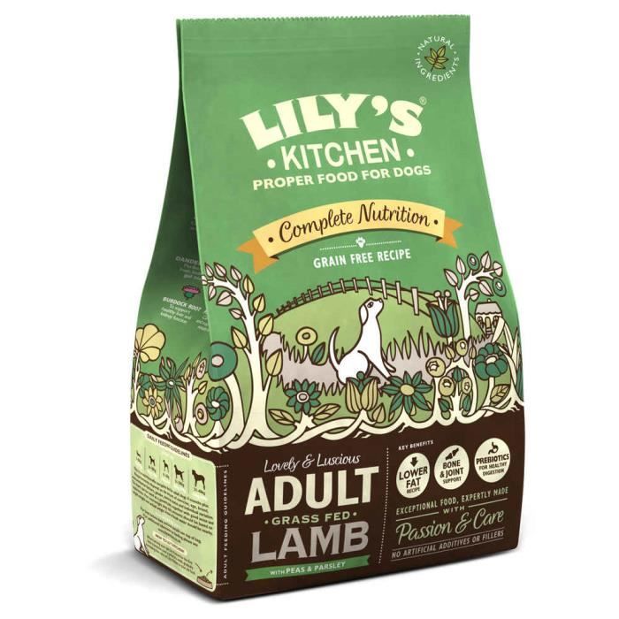 Lily S Kitchen Croquettes Sans Cereales A L Agneau Nourri A L Herbe Pour Chiens Adultes 1kg Achat Vente Croquettes Lily S Kitchen Croquettes Cdiscount