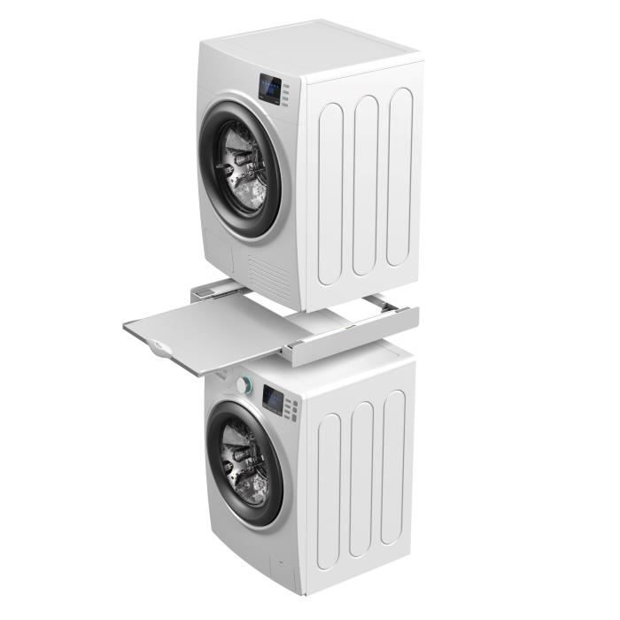 Meliconi - Kit de superposition universel BASE TORRE GREEN+ pour lave-linge et sèche-linge - Ultra-résistant - Anti-vibrations