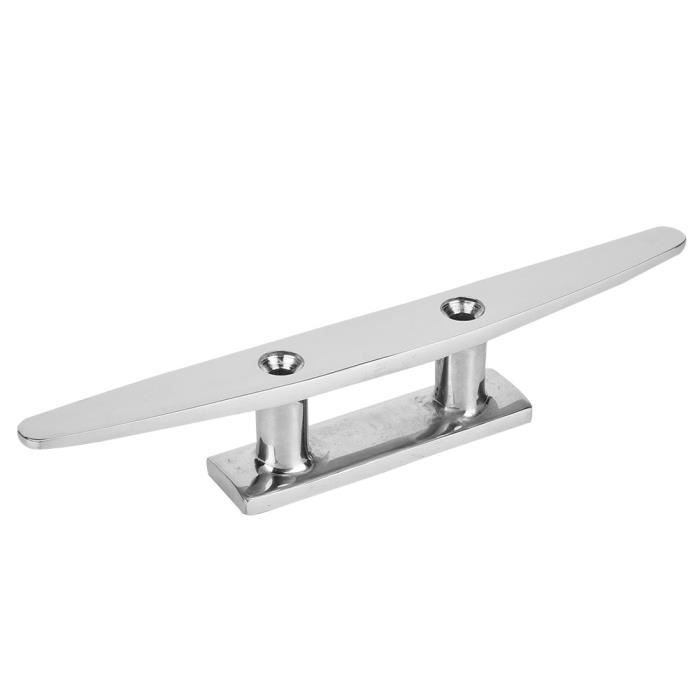 Lot De 4 Taquets De Bateau 8 Pouces En Acier Inoxydable 316 - Base Ouverte, Avec Vis, Pour Amarrage Quai - 3