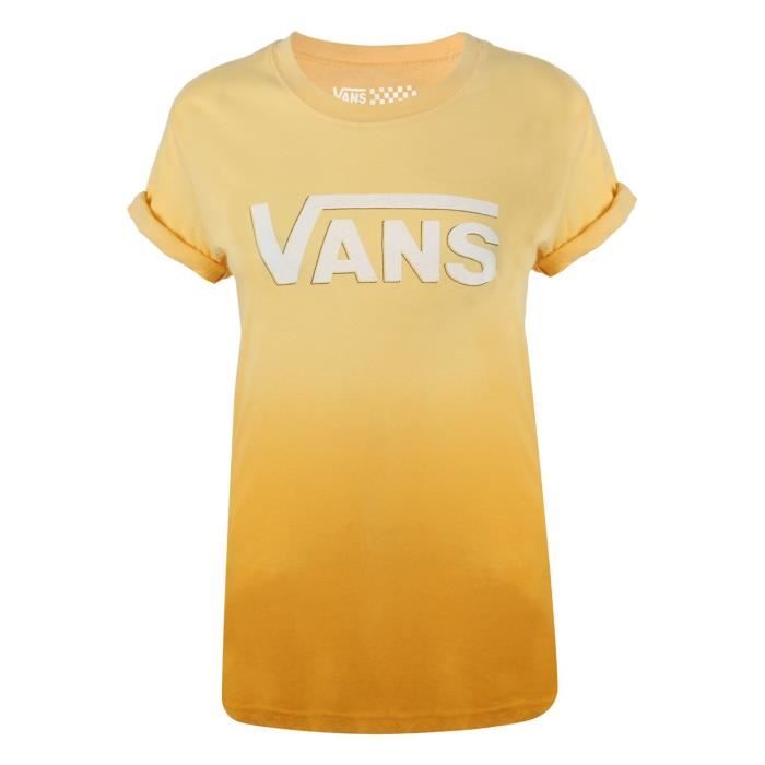 t shirt vans femme jaune