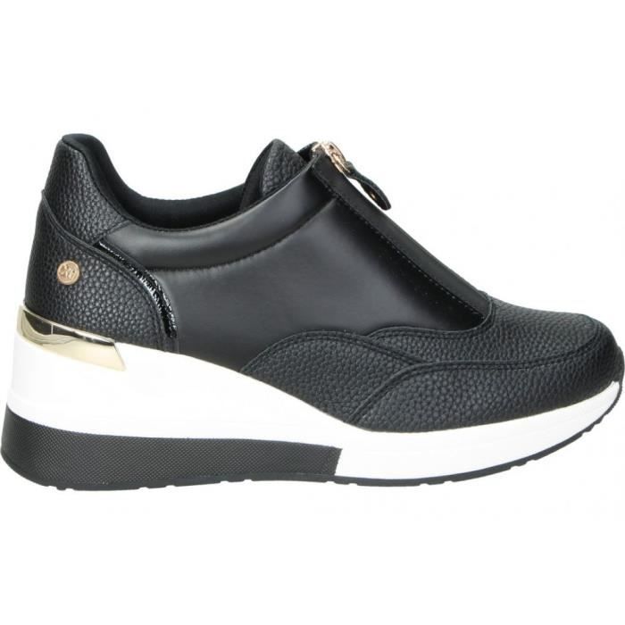 XTI Baskets XTI 141874 pour femme - Noir - Lacets - Synthétique