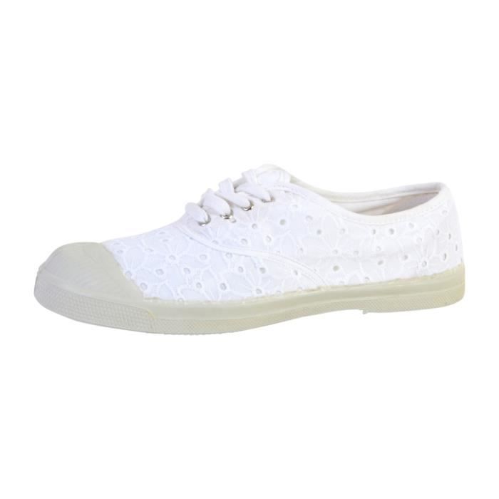 converse broderie anglaise blanche