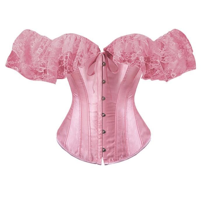 Corset Leg Avenue Rouge Satin - Taille Grande 1X-2X - Fermeture éclair Avant, Neuf Avec étiquettes