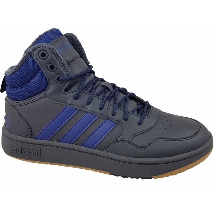 Chaussures ADIDAS Hoops Mid Wtr Bleu,Bleu marine Homme