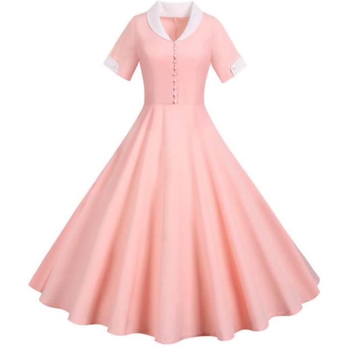 Rose Poussiéreuse Rosemarie Robe A-ligne Longueur sol Dentelle