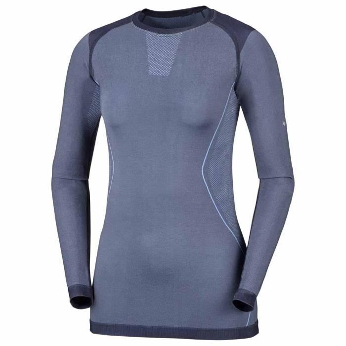 V??tements femme V??tements Int?�rieurs Columbia Seamless L-s Crew Bleu - Cdiscount Sport