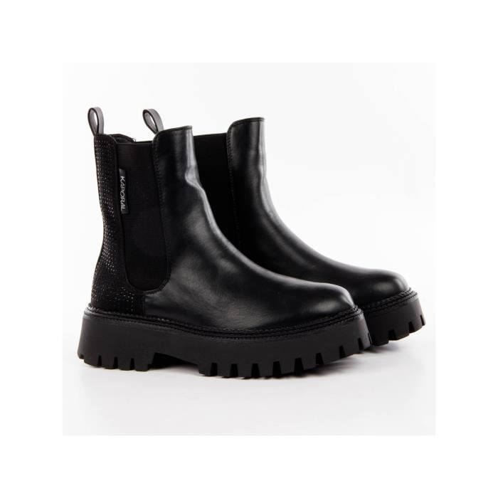 Bottine Kaporal Femme Jelly Noir Synthetique