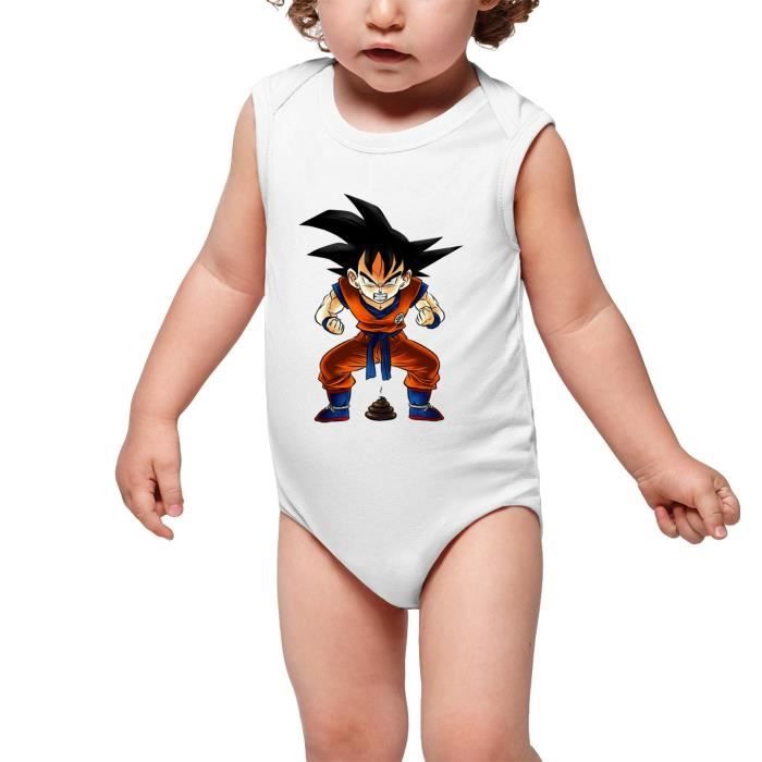 Body Bebe Sans Manches Blanc Parodie Dragon Ball Z Dbz Sangoku Super Caca Vol 1 Body Bebe De Qualite Superieure De Taille Blanc Cdiscount Pret A Porter
