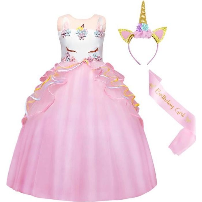 Robe de licorne fille outlet