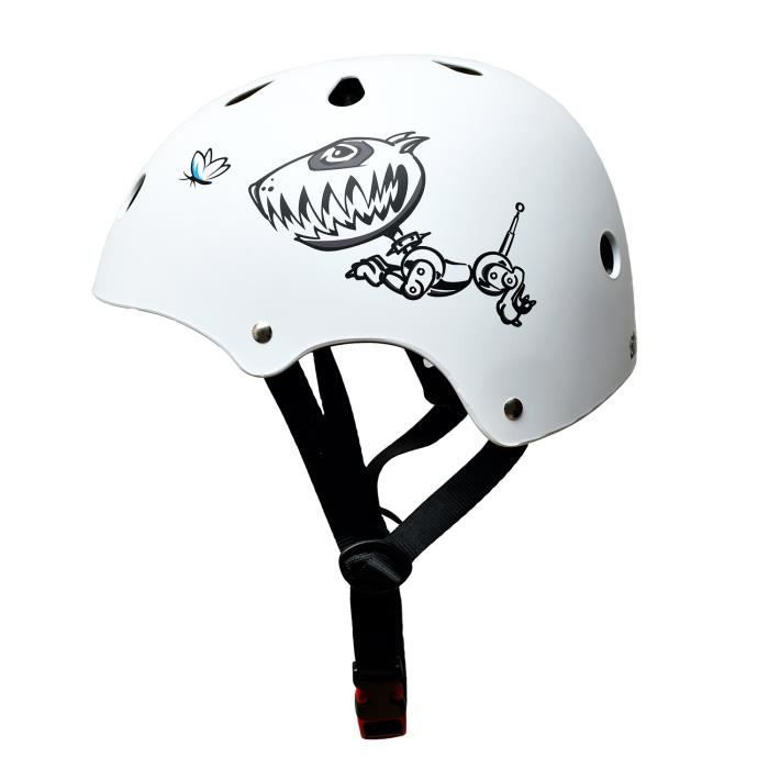 Casque de skate et de vélo - Skullcap by Capital Sports - coque intérieure absorbant les chocs -Taille S - Robodog