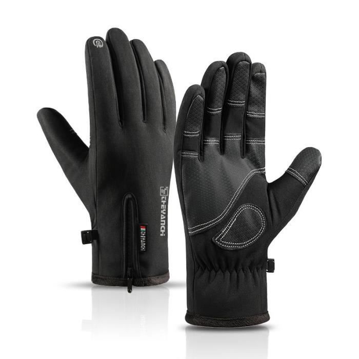 Gants thermiques doublés de polaire imperméables pour hommes