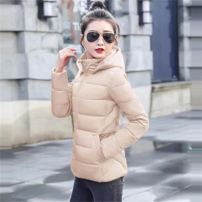 Amovible fausse fourrure capuche veste d hiver pour femmes