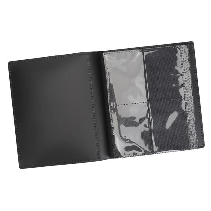 Classeur De Partitions 6 Pages A4 - Porte-Documents Étanche Noir Pour Musiciens - Pupitre Dépliable