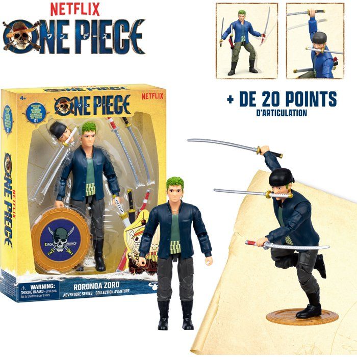 FIGURINE ARTICULEE ZORO ONE PIECE NETFLIX - vue 5