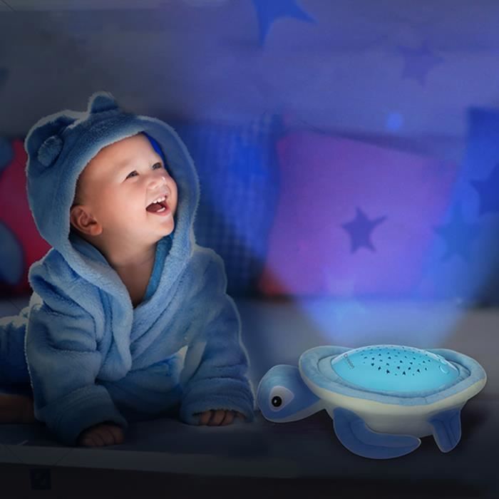 Oregon Scientific Veilleuse Musicale Et Projecteur D Etoiles Coloree Tortue Bleu Tp618b Cdiscount Puericulture Eveil Bebe