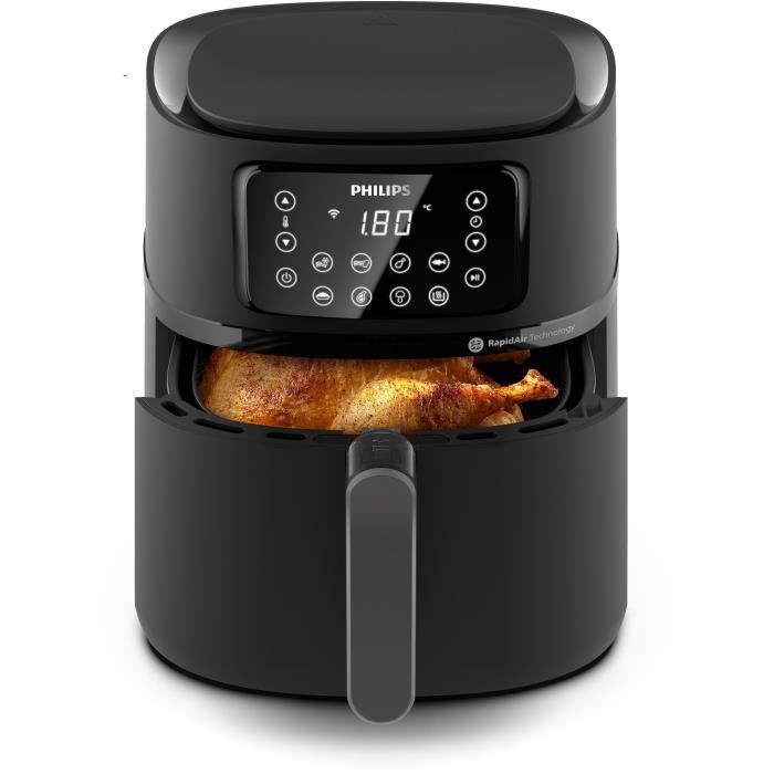 Friteuse sans huile PHILIPS Airfryer Connecté HD928596 Série 5000 16 préréglages
