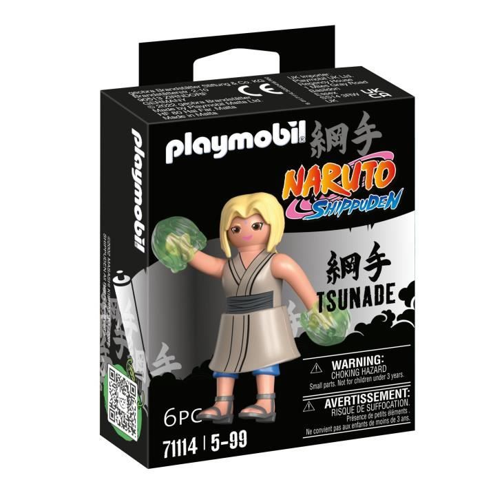 Figurine PLAYMOBIL Tsunade - Naruto Shippuden - Blanc - 6 pièces - A partir de 5 ans