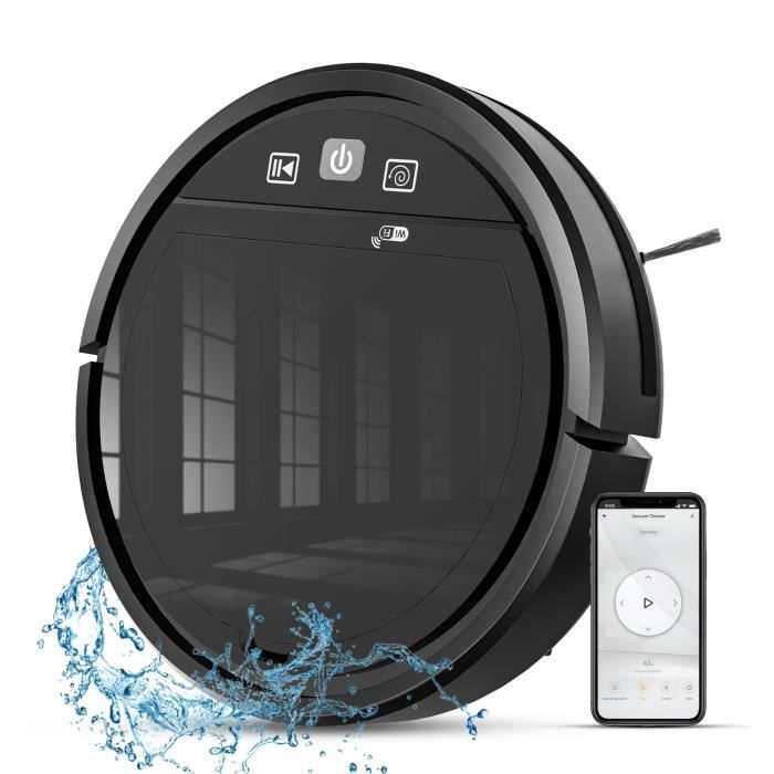 Aspirateur robot - PRUMYA - 3 en 1 - Télécommande par application - 2500 PA - Silencieux 45-60 dB