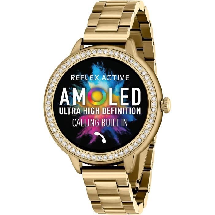Montre intelligente - Reflex Active - Amoled Series 41 - Écran 11 - Résistance à leau IP68 - Suivi santé