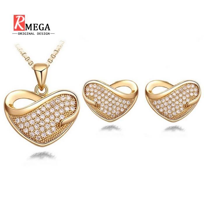 Parure Bijoux Ajustable pour Femme - RMEGA - Cuivre - élégant - Doré