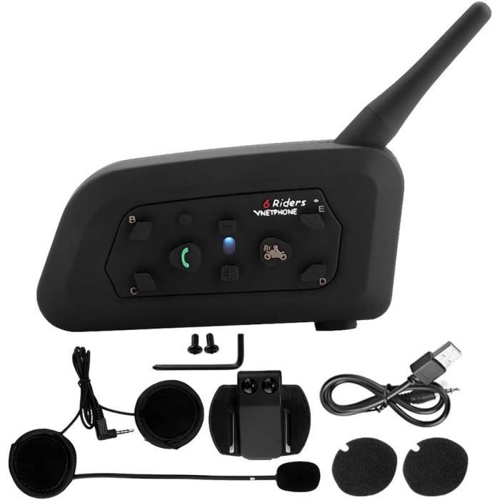 Interphone Bluetooth pour casque de moto BT31, étanche, sans fil, avec