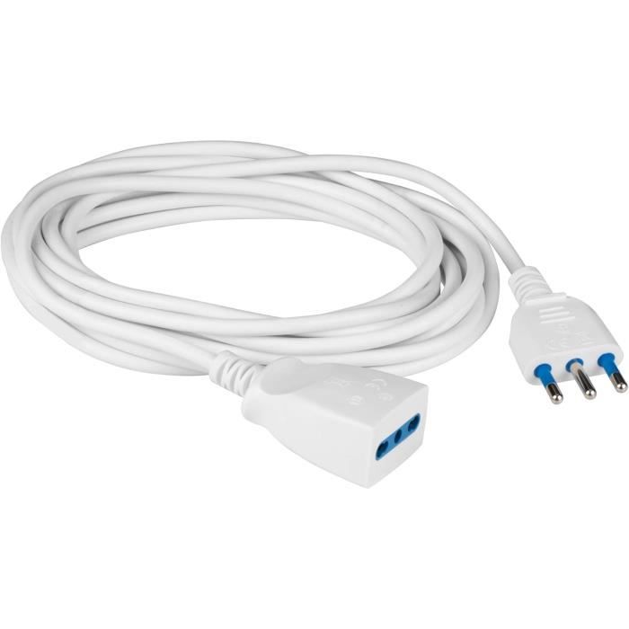Polypool Rallonge Électrique De 5 Mètres, Câble H05Vv-F 3X1Mm2, Fiche ...