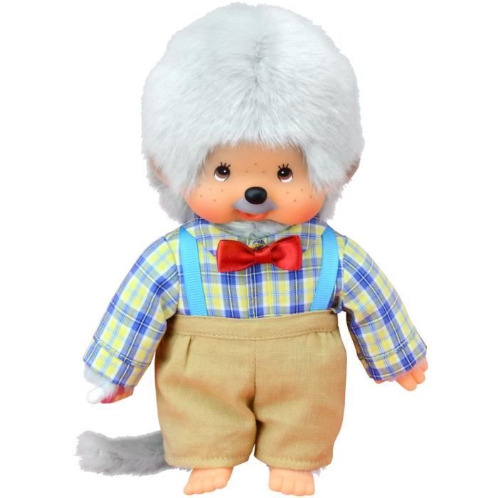 Peluche Monchhichi Papi 20 cm BANDAI Pour Enfant Garçon Gamme Plush