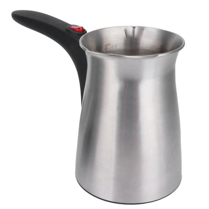 Cezve Turc Traditionnel En Verre Borosilicate 450ml - Pot Café Turc/Grec, Chauffe-Lait & Beurre - Pour Plaque Cuisson - Design Authentique