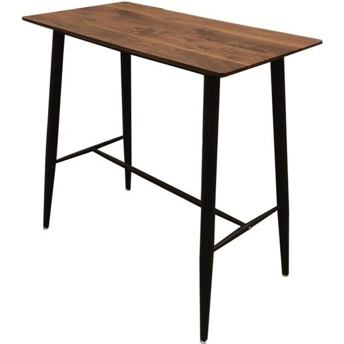 Table Haute Industrielle Katia L 115 X H 102 Cm Noir Achat