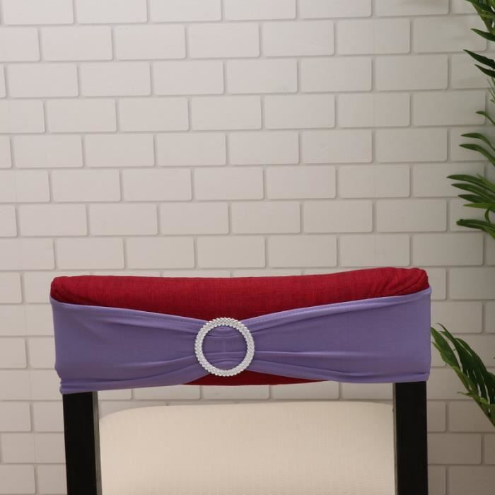Lot De 6 Écharpes De Chaise Élastiques Jaunes - Décoration Mariage, Banquet, Hôtel Et Fête