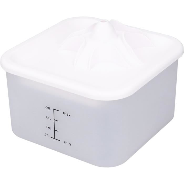 Fdit Seau à Riz En Plastique Seau De Stockage De Riz PP Conteneur De Riz Couvercle Transparent