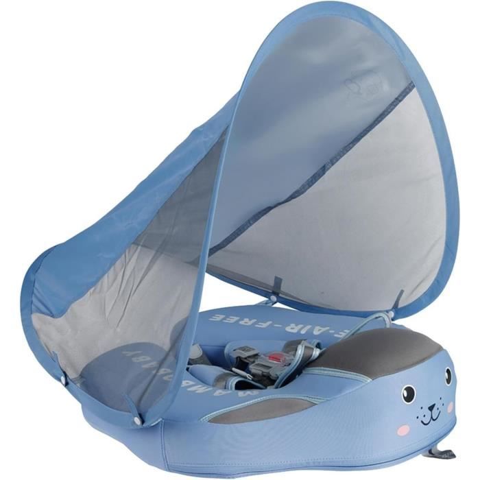 Bouée Bébé Avec Pare-Soleil SPF 50+ - Flotteur Réglable Pour Piscine, Sécurité, Âge 3 à 24 Mois