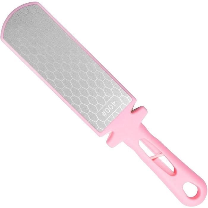 Pierre à Aiguiser Double Face Pliable Grain 400/600 - Affûteur Couteau Portable Jaune Pour Cuisine Et Outils