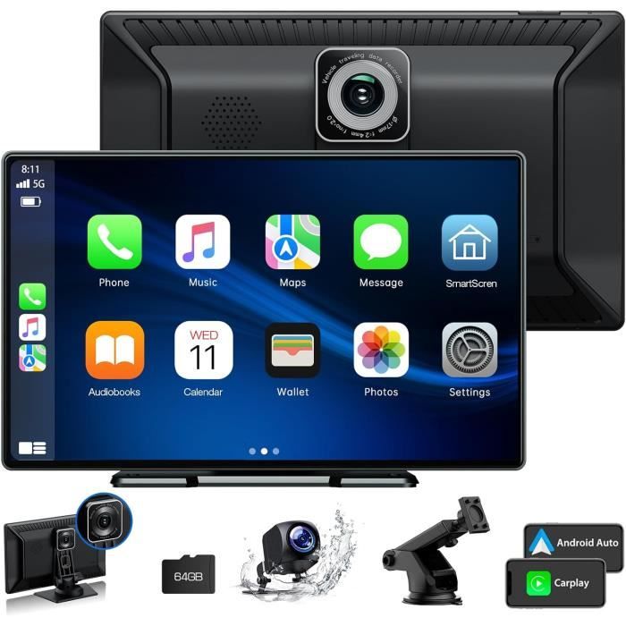 Autoradio Hexinex Carplay/Android Auto Sans Fil - Écran 10.26" Dashcam 4K + Caméra Arrière