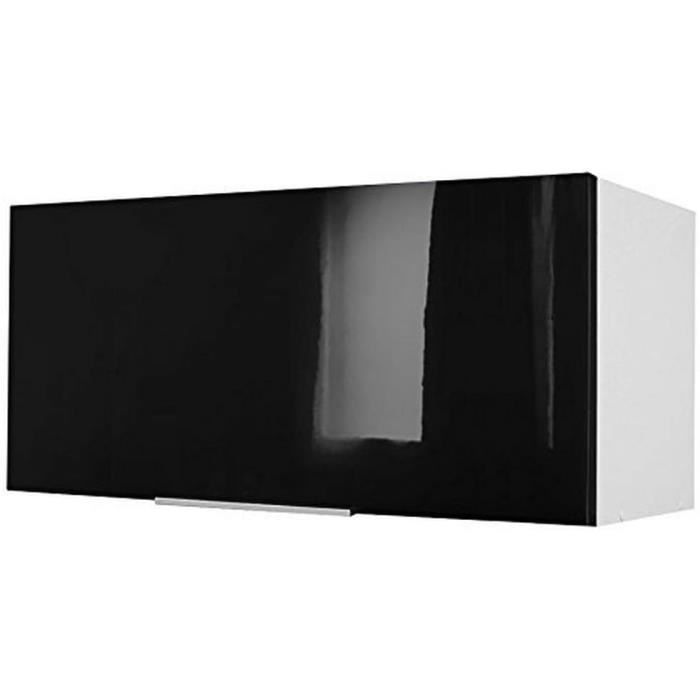 Meuble de cuisine haut sur hotte 1 porte coloris blanc - Dim : L60 x Meuble de cuisine haut sur hotte 1 porte coloris blanc - Dim : L60 x