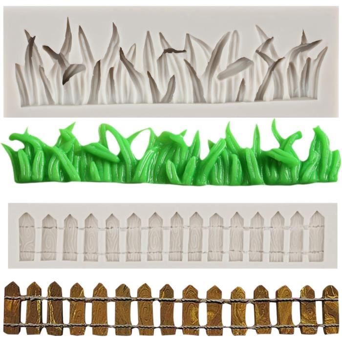 Pack De 2 Moules En Silicone "pavé D'herbe" Green Stuff World - Pour Modélisme Et Résine