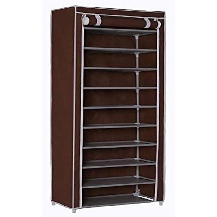 BAKAJI Ruimtebesparende schoenenkast, 11 legplanken, 60 x 30 x