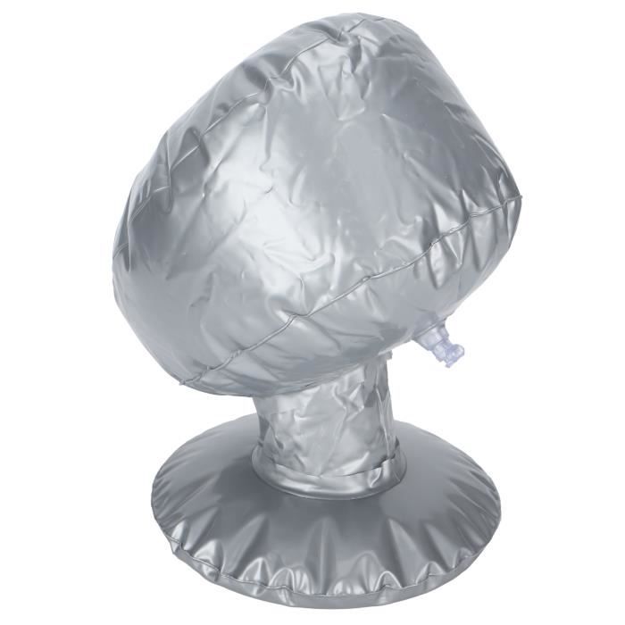 Tête De Mannequin Gonflable En PVC Argenté - Pour Perruques, Casquettes, Lunettes - Neuf
