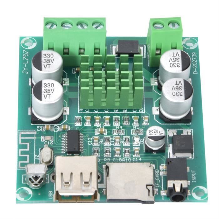Carte Amplificatrice Audio ZK-R502E 50W - Module Avec USB, 10 Effets, Pour Haut-parleurs 10-50W - 7