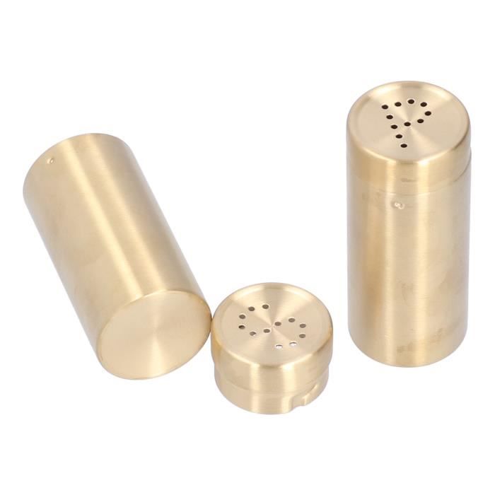 Pot à Condiments 2 Pièces Pot à épices En Acier Inoxydable Bouteille D'assaisonnement Sel Et