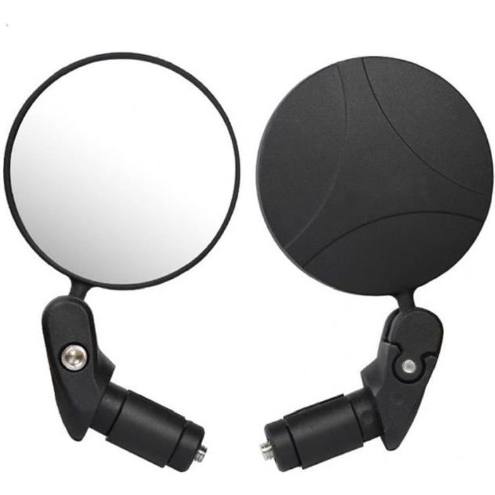 2 Pièces Rétroviseur Vélo HD 360° Réglable Et Pliable - Miroir Guidon Vélo Route Et VTT, Sécurité Et Visibilité Accrue