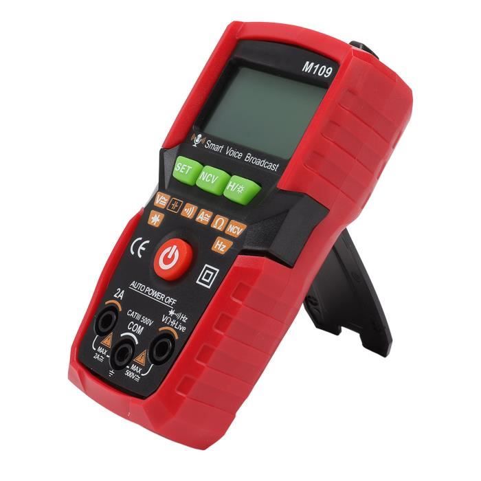 Multimètre Numérique TRMS 4000 - Gamme Automatique, Testeur NCV, Protection Surcharge, écran LCD 2,58" - Pour électricité, DIY, Dépannage