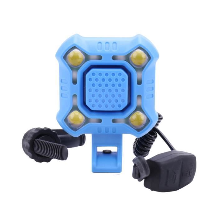 Sonnette Vélo Électrique Étanche Avec Télécommande - Alarme Anti-Vol Vibration 125dB - USB Rechargeable Pour VTT, Vélo Route, Scooter