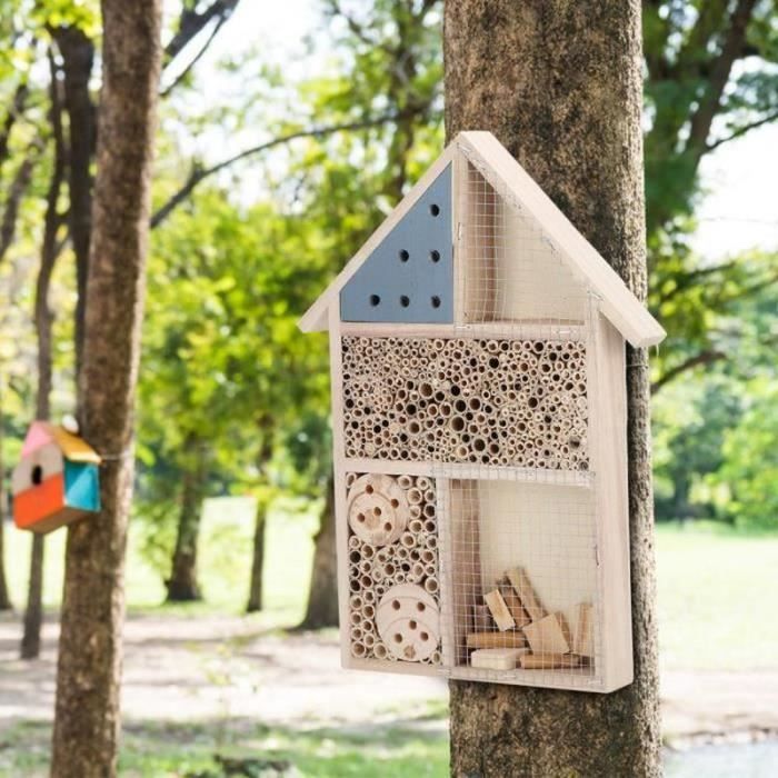 EBTOOLS maison d'insecte en bois Insecte en bois Bee House Wood Bug — free download