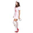 Déguisement infirmière psychopathe Halloween - M / L - Blanc-1
