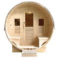 Sauna traditionnel d'extérieur Gaïa Luna - Holl's 250x205x220cm Bois-1