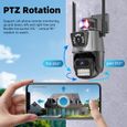 Caméra Surveillance WiFi Exterieure sans Fil, Vision Nocturne Couleur, AI & PIR Détection Mouvement, Extérieure/Intérieure-1