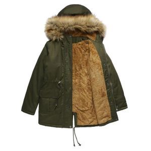 Veste D'hiver Pour Femme Style Militaire - Fourrure Raton Laveur - Couleur Verte Taille S - Marque Coco Deal - Neuf Sans étiquettes