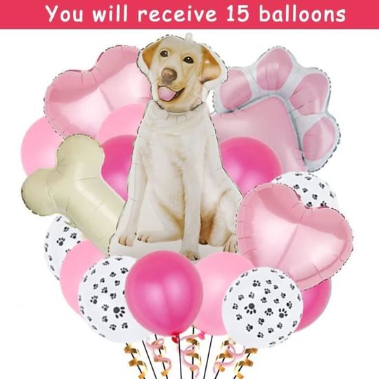 Décoration Anniversaire Chien,Labrador Ballons En Forme D'Os En