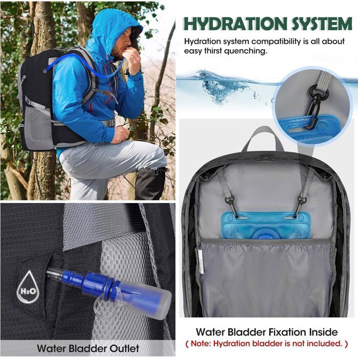 Sac à dos de randonnée - housse de pluie - 50 litres - multifonctionnel - outdoor